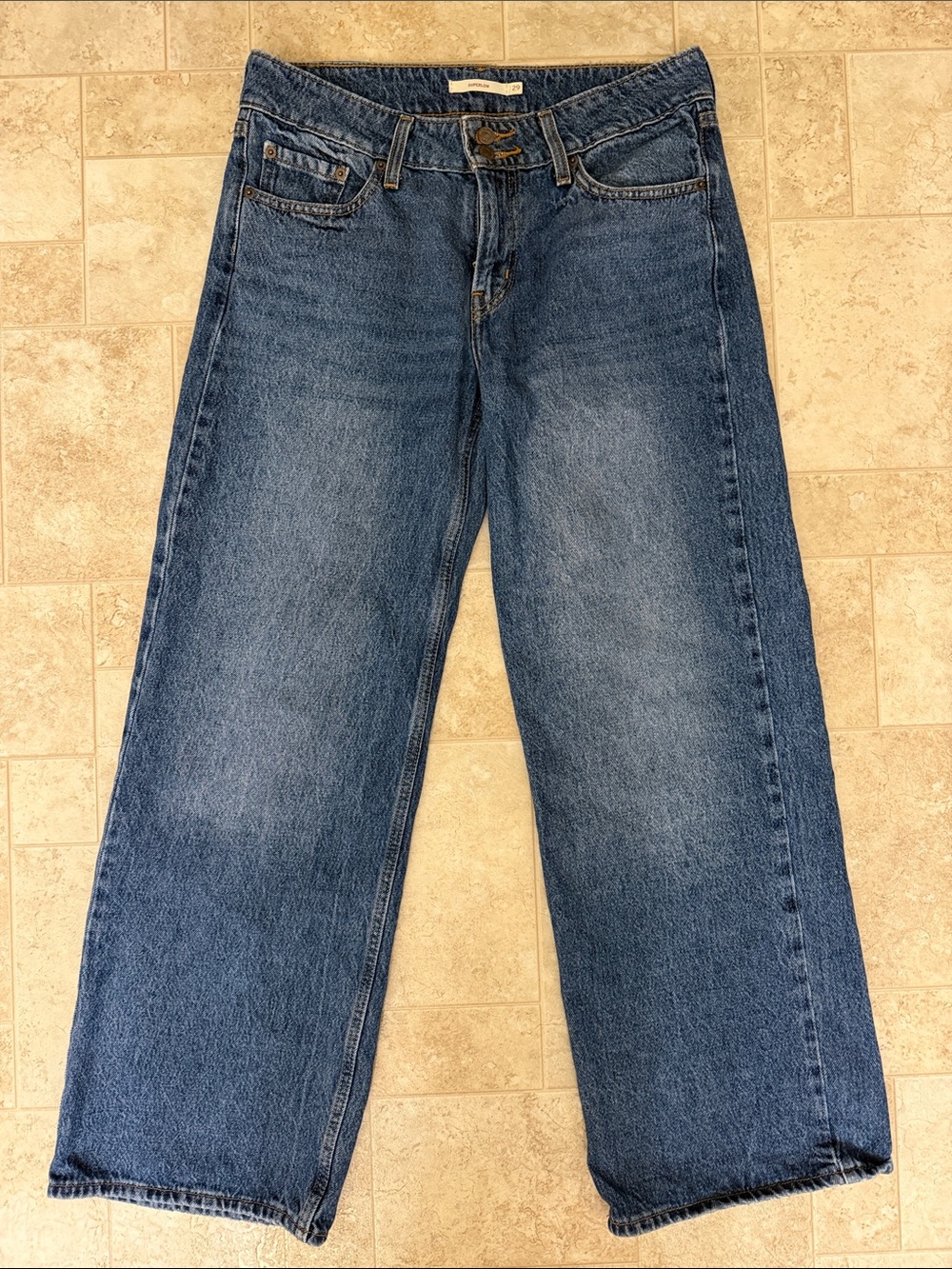 Levi's Women's Blue Wide-Leg Jeans